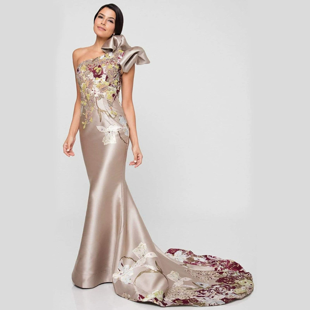 ZARA New Spring Summer Elegant Sexy Backless Printed Embroidered Party Dress